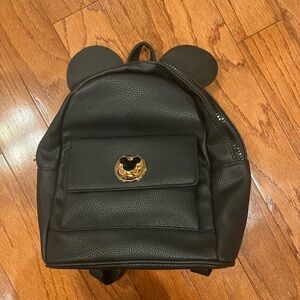 Disney Black Backpack with Gold Accent